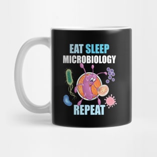 Eat Sleep Microbiology Repeat Funny Gift For Microbiologists Mug